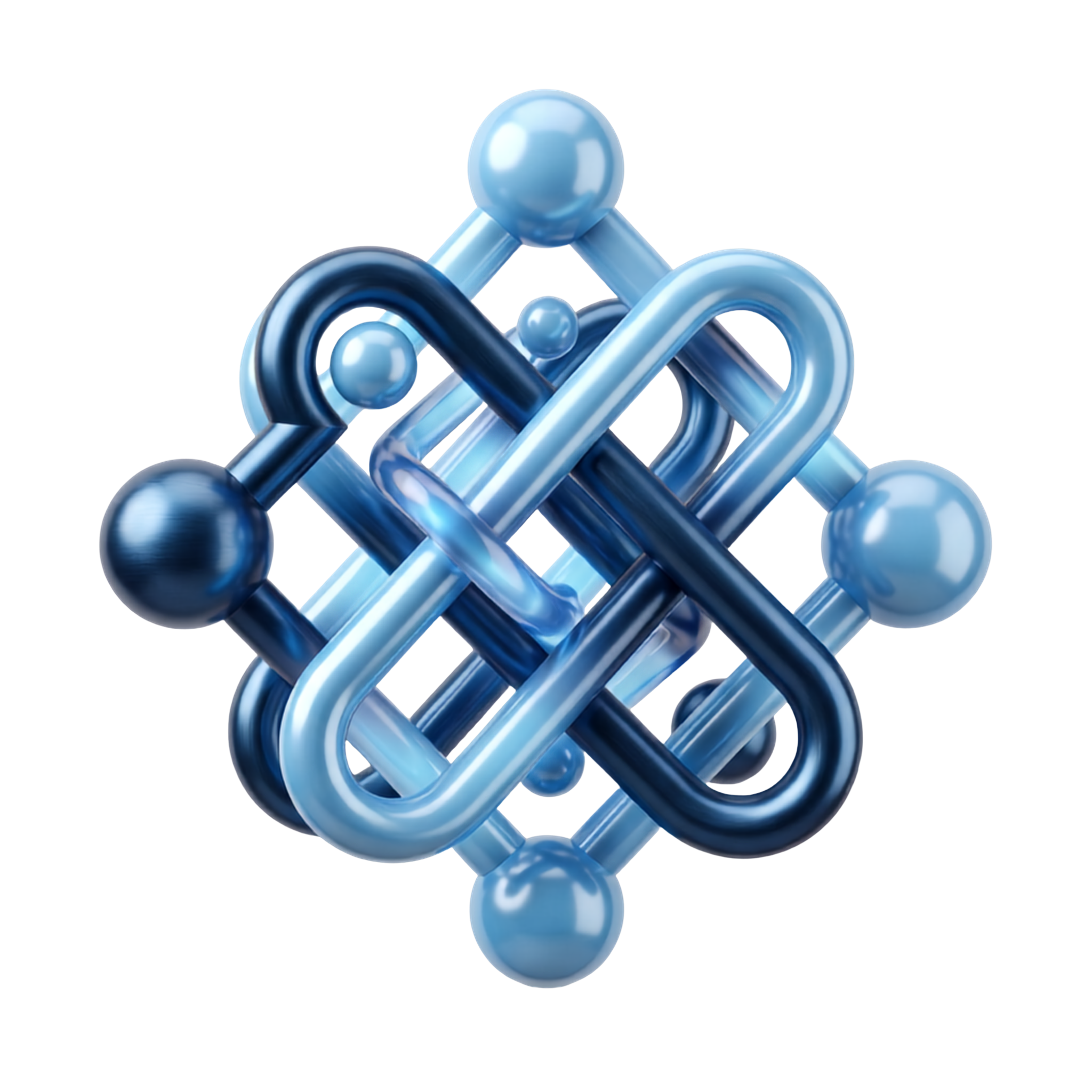 Símbolo tridimensional de opentrama.dev